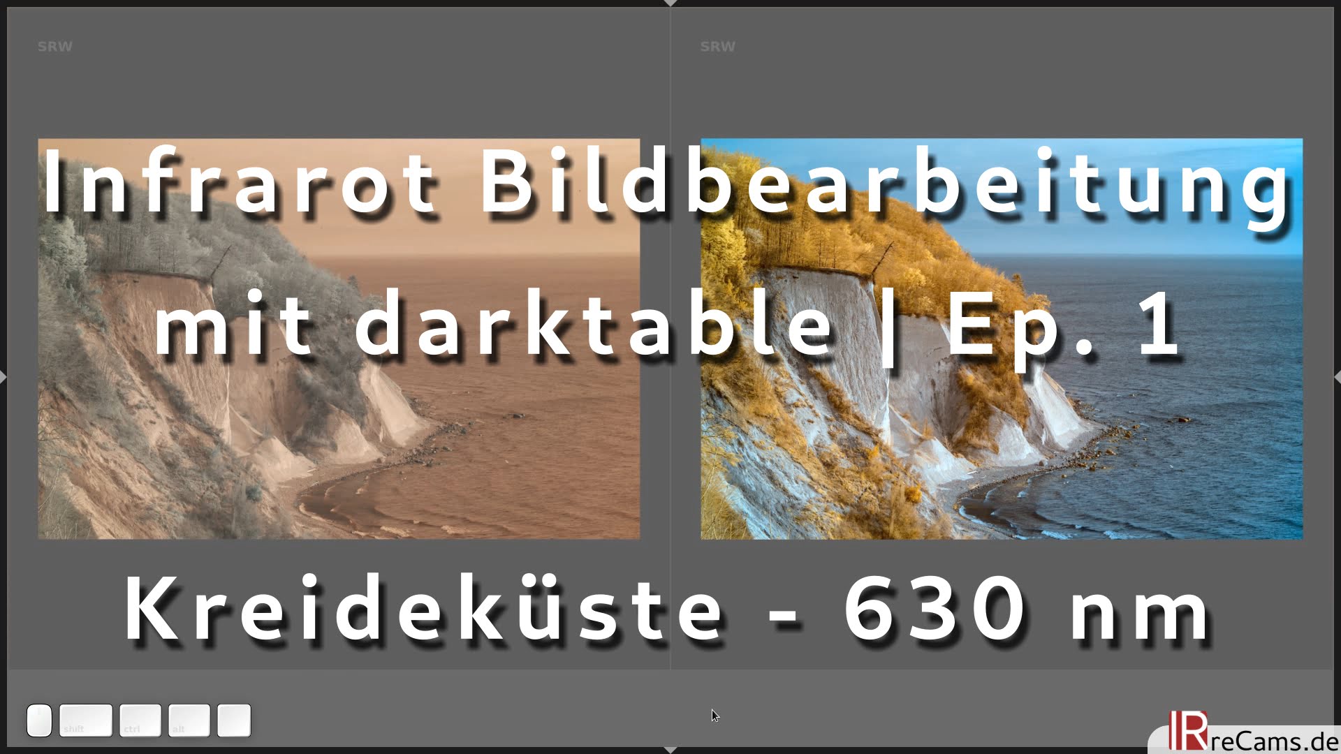 Kreideküste (630 nm Farb-IR) - Infrarot Bildbearbeitung mit darktable | Ep. 1
