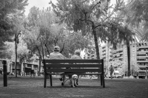 Barcelona - Pause im Park von Michael Henning Rost