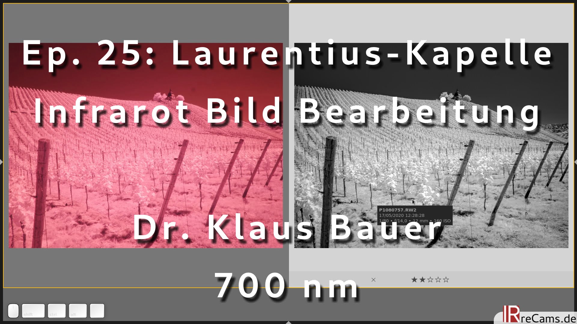 Ep. 25: Laurentius-Kapelle | Infrarot Bild Bearbeitung mit darktable 3.4