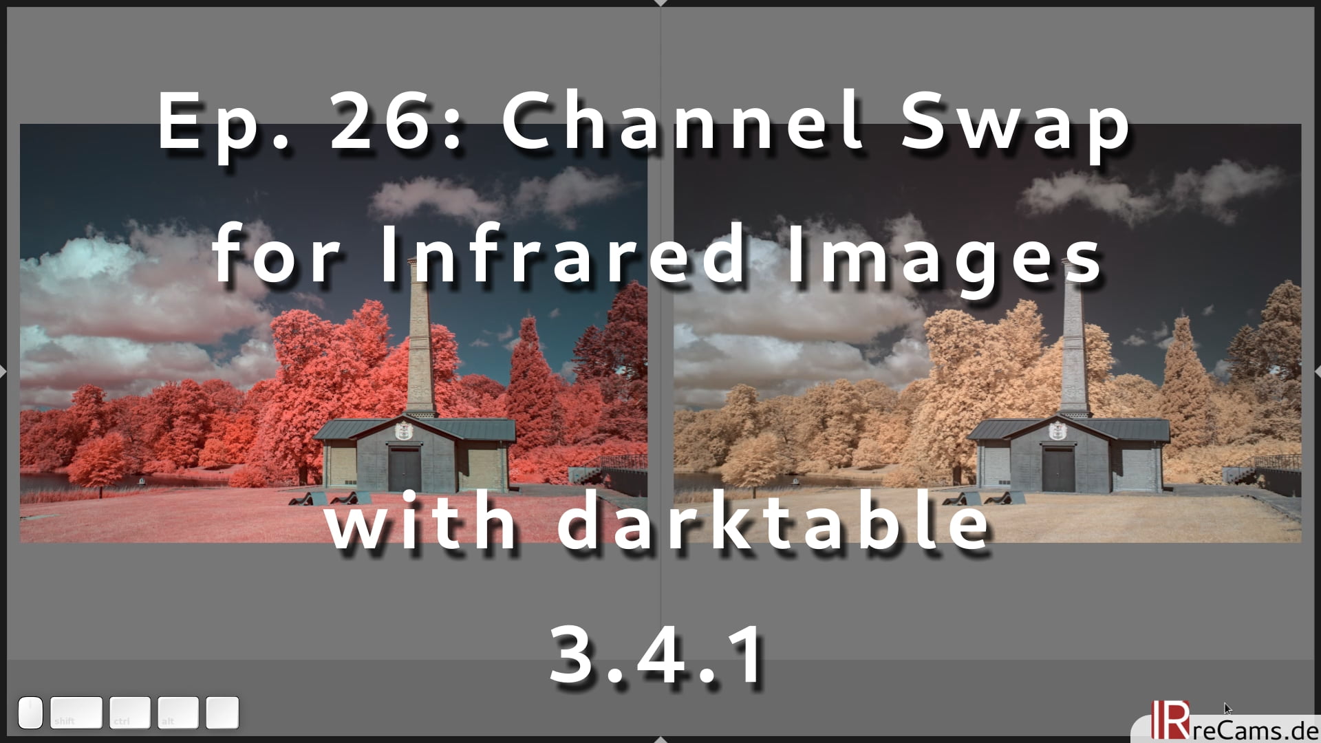 Ep. 26: Channel swap for Infrared Images with darktable 3.4.1 and the color calibration module