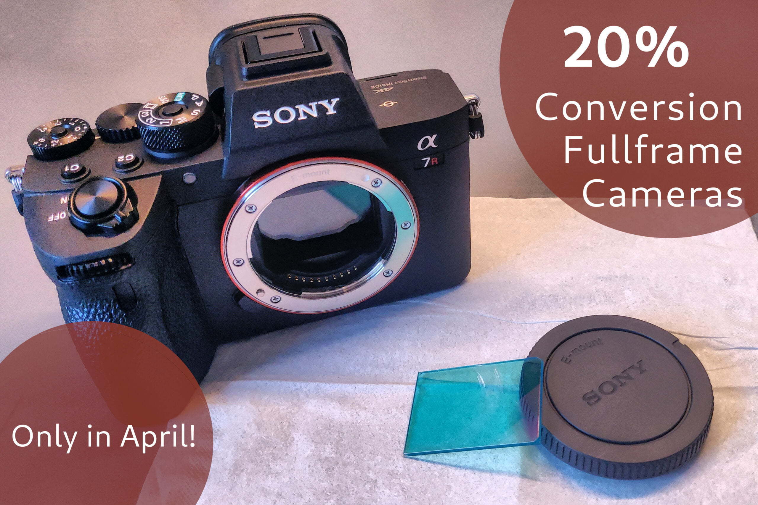 April Discount: 20% off the Conversion Service on all Full Frame Cameras