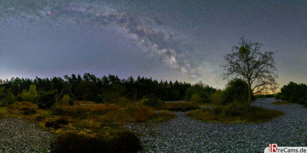 Panorama der Milchstraße - aufgenommen mit Astrofilter