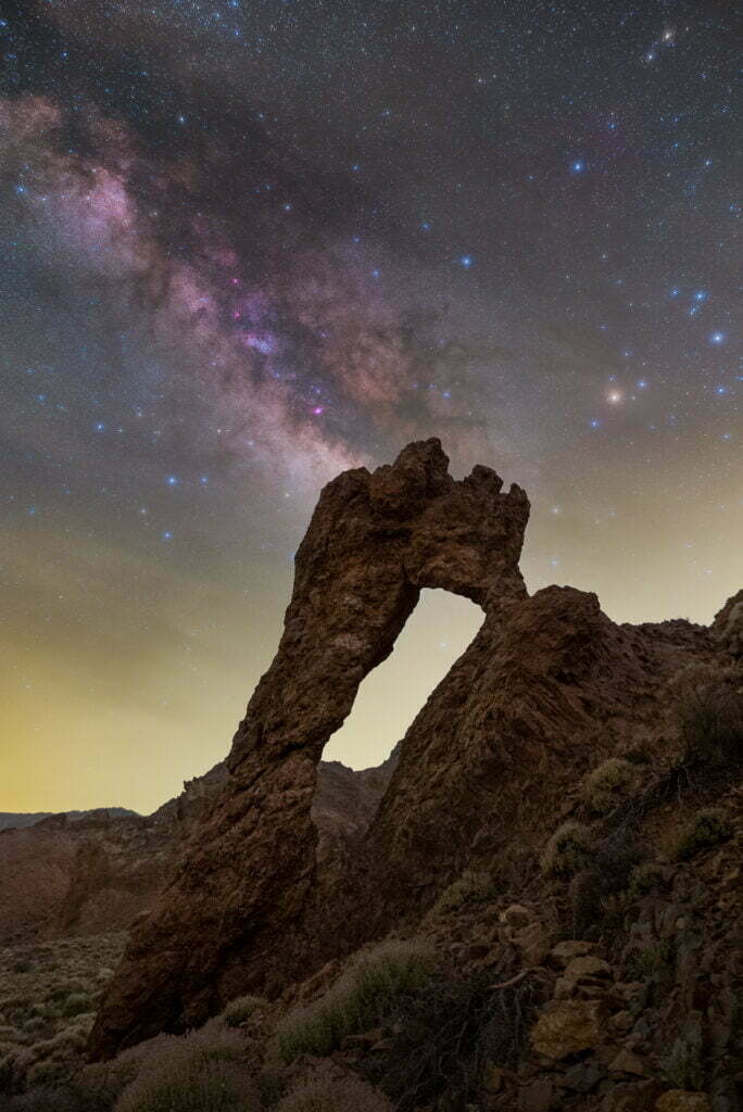 Milchstraße im Teide Nationalpark 4 - Astromodifizierte Sony A7s - ©David Behne