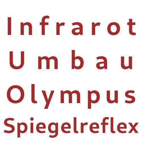 Infrarot Umbau Service Olympus Spiegelreflex