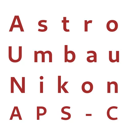 Astro conversie Nikon APS-C