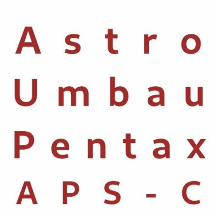 Conversion astro Pentax APS-C