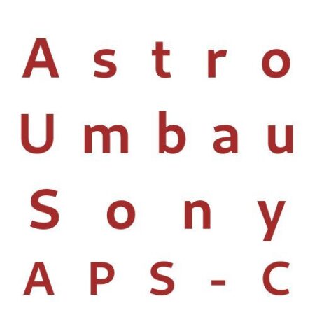 Conversion astro Sony APS-C