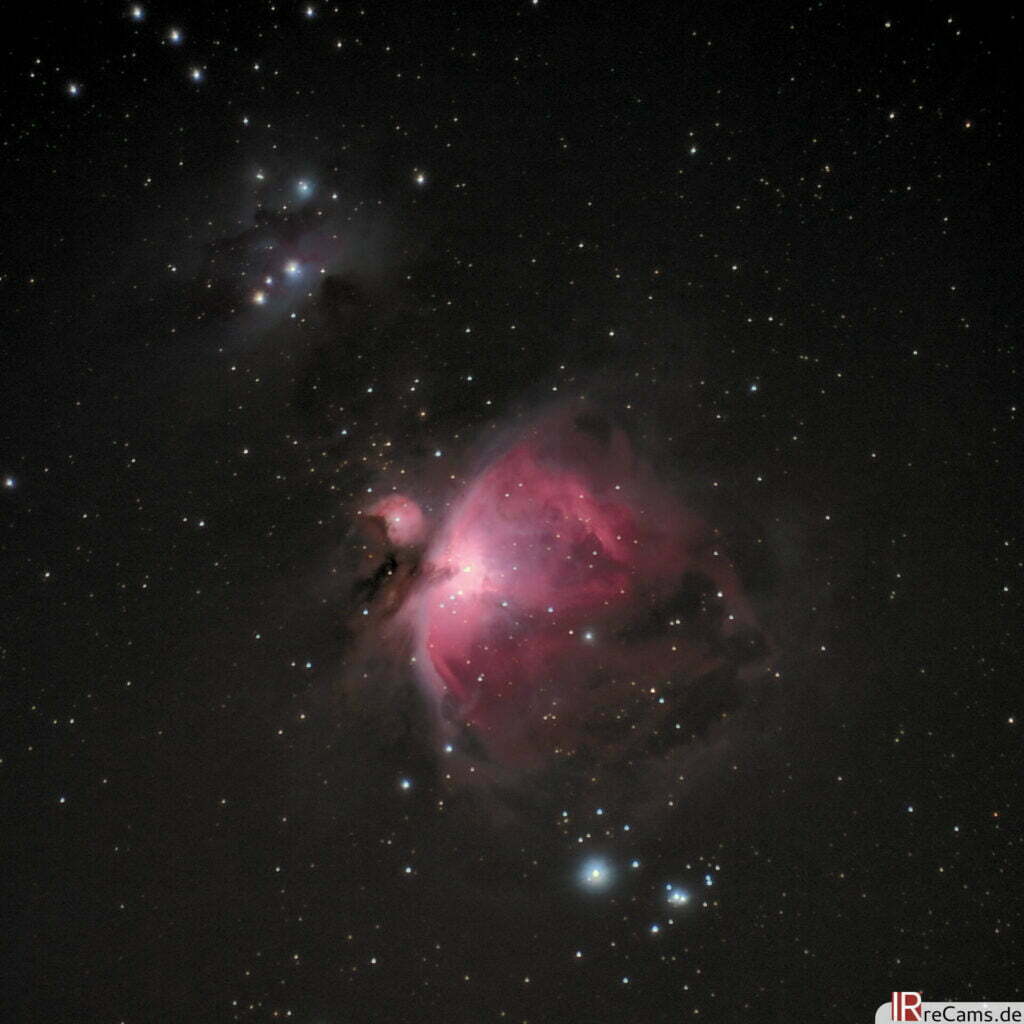 Orion Nebel mit umgebauter Kamera: Astronomik L2 Filter