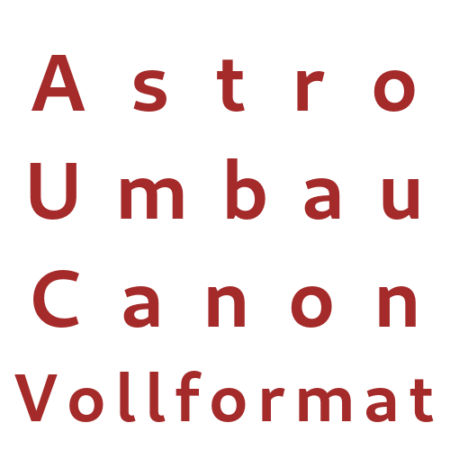 Conversion astro Canon plein format