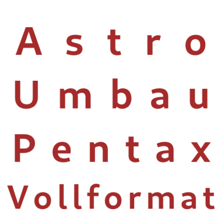 Conversion astro Pentax plein format