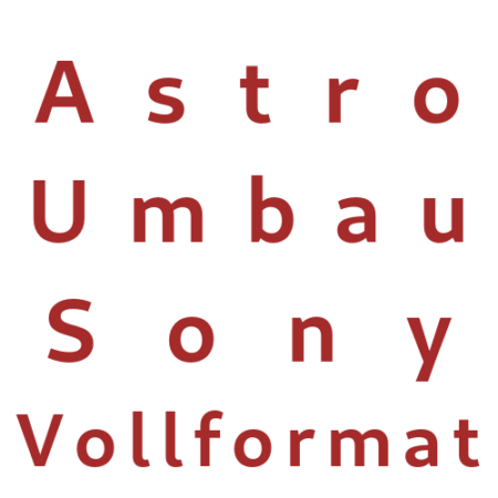 Conversion astro Sony plein format