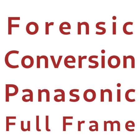 Forensic camera conversion Panasonic full format
