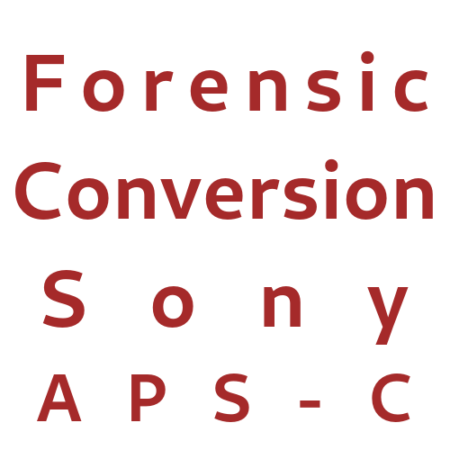 Forensic camera conversion Sony APS-C