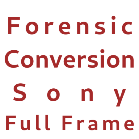 Forensic camera conversion Sony full format
