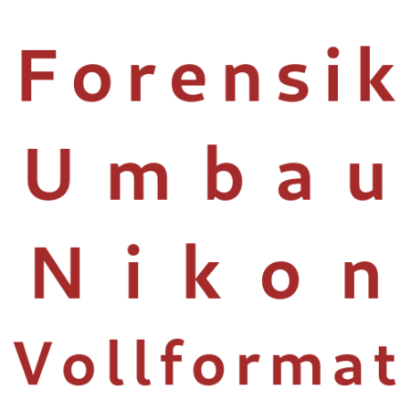 Forensische conversieservice Nikon volledig formaat