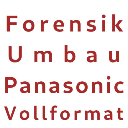 Forensische camera conversie Panasonic volledig formaat