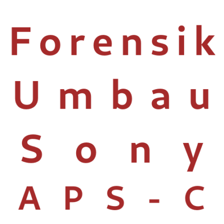 Forensische camera conversie Sony APS-C