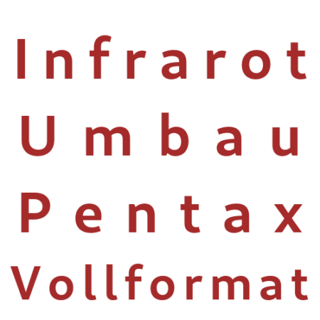 Infrarood-conversieservice Pentax volledig formaat