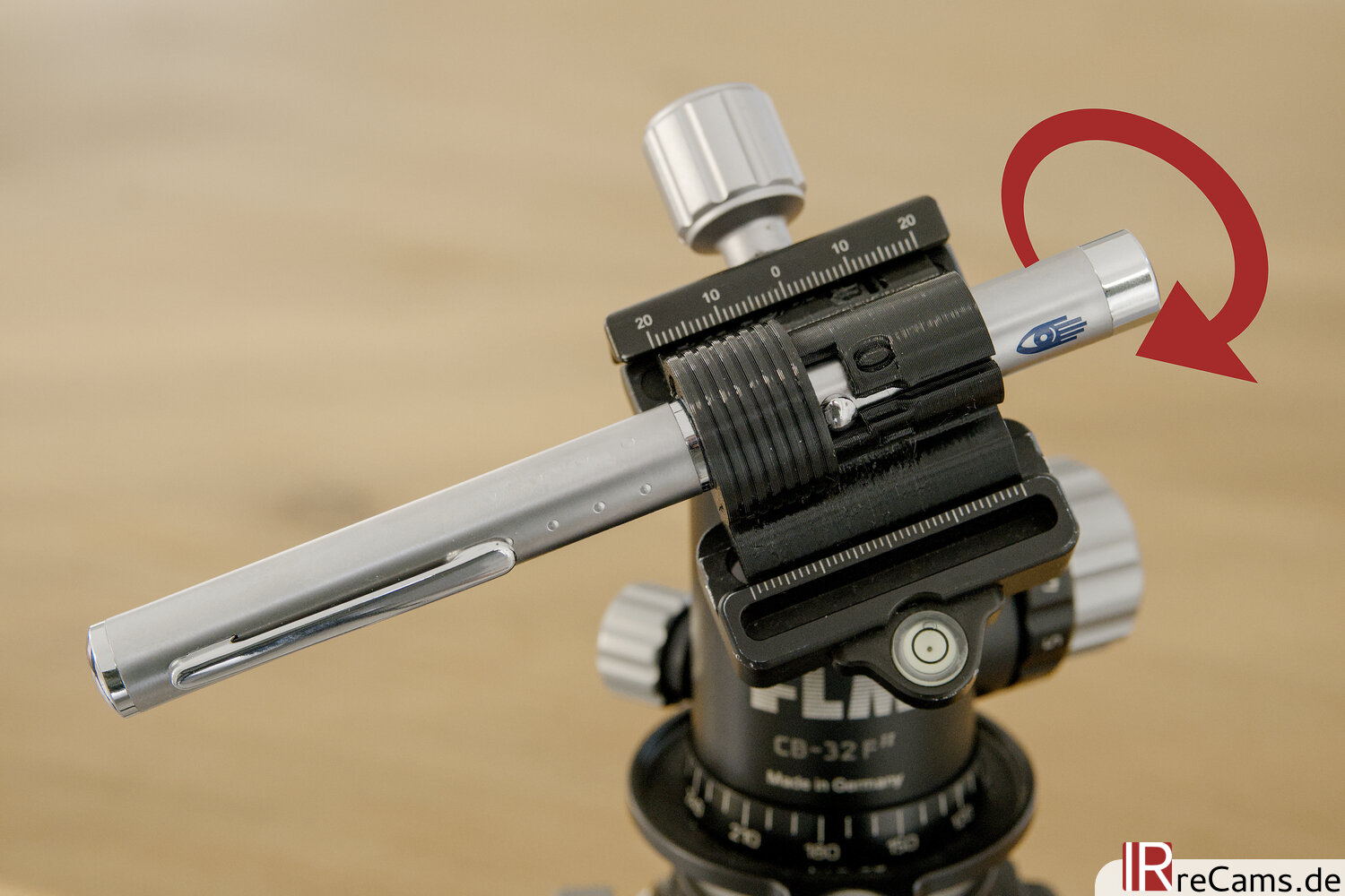 LaserAdapter Installation 3: Rotation to activate