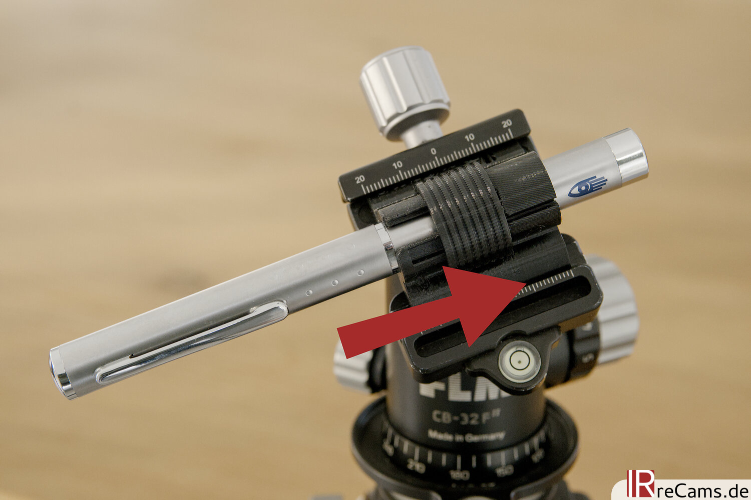 LaserAdapter installation 4: Switching on with slide switch