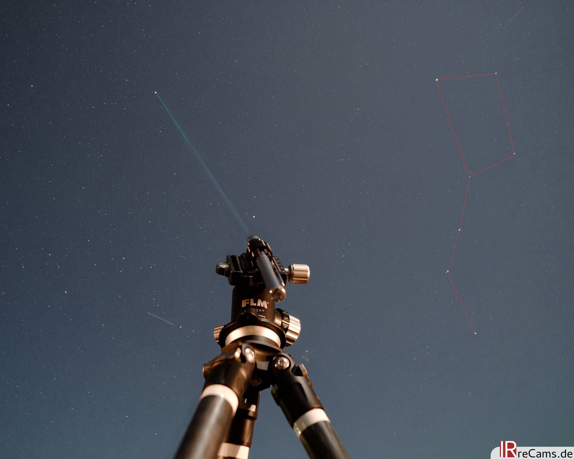 LaserAdapter polar alignment with large carriage